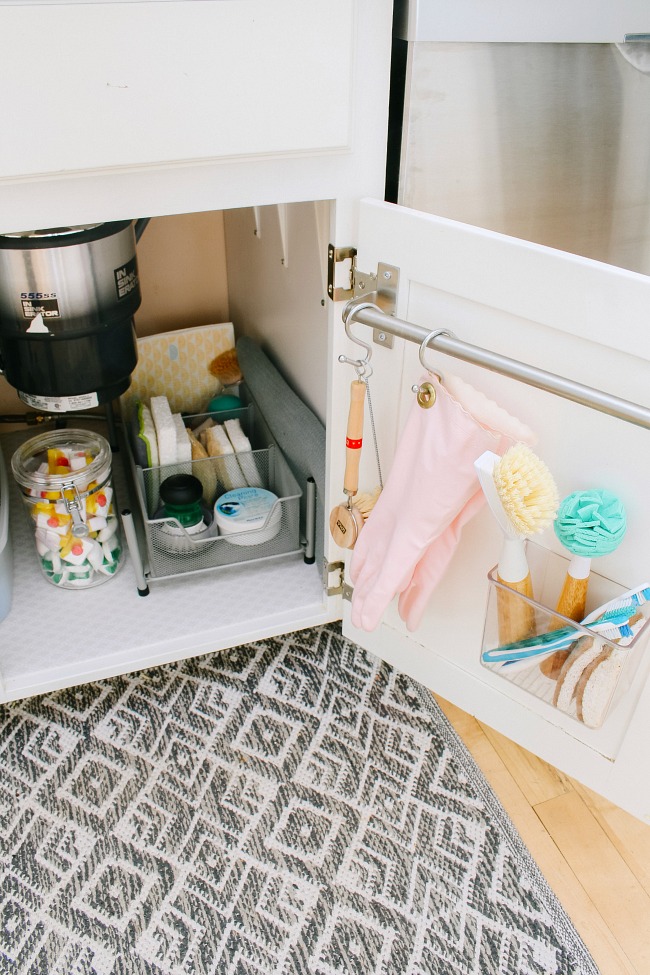 Organize Under the Kitchen Sink